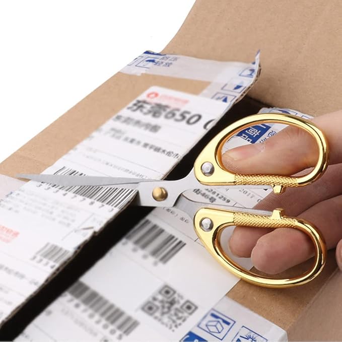 6.3-inch All Stainless Steel Office Scissors,Ultra Sharp Blade Shears,Sturdy Sharp Scissor for Office Home School Sewing Fabric Craft Supplies Multipurpose Scissors