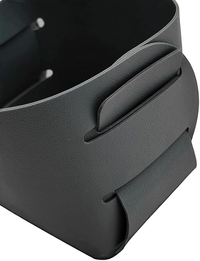 Pen Holder for Desk Pencil Organizer Cute Cup Holders Aesthetic (Black, 3.94"x 3.94"x 3.94")