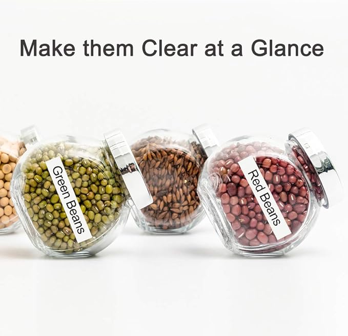 Labelife M-K231 Compatible Label Tape Replacement for Brother PTouch M Tape M231 MK231 M-231 M-K231S 12mm 0.47 Inch, for Brother PTouch PT-M95 PT-85 PT-75 PT-65 Label Makers, Black on White, 6 Pack