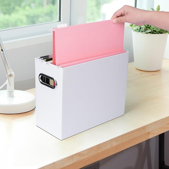 BALEINE 16PK Hanging File Folders, Legal Size Hanging Folders with 1/5-Cut Tabs for Filing Cabinets, File Boxes (16PK, Legal Size)