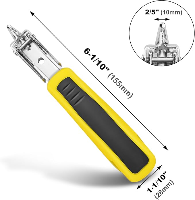 HAUTMEC 9600 Pcs Heavy-Duty Staples with Staple Puller Tool – 3 Types (D-Type 5000, U-Type 1600, T-Type 3000) for Upholstery, Carpentry, Repair & Packing, with Convenient Storage Box – HT0456