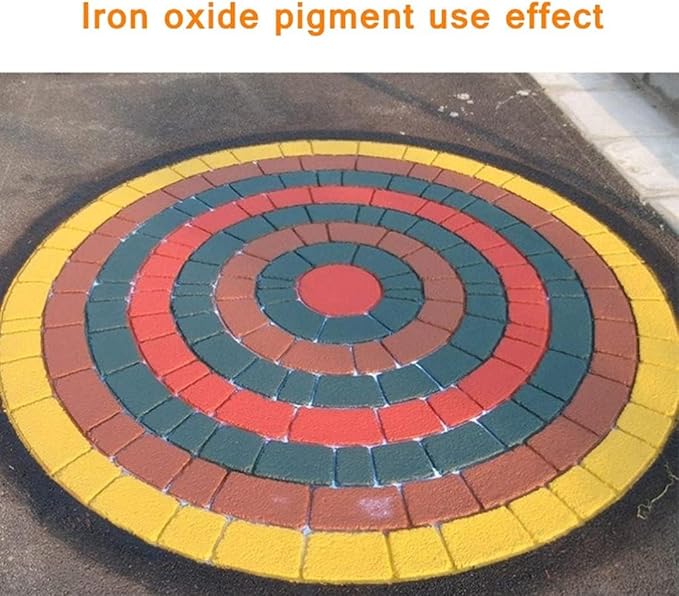 GOODTAKE 5 Pounds Bulk Concrete Pigment, Rose Red Iron Oxide Pigment Powder, Concrete Cement Dye Color Powder for Pastel Tile Paint Cement Mortar Grout (Rose Red, 5 Pounds)