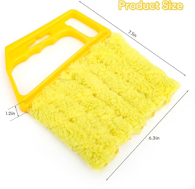3 Pcs Blind Cleaner Duster Tool,Window Cleaning Tools for Effortless Dust Removal,Versatile Dusting Brush, Cleaning Brush Easily Cleans Door Gaps,Kitchen Window Sills,Bathroom Surfaces