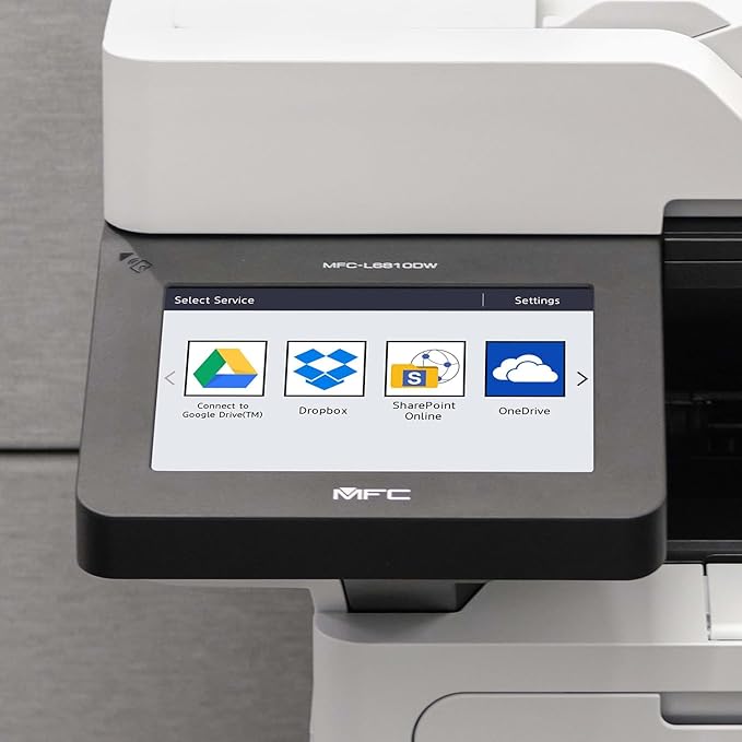 Brother MFC-L6810DW Enterprise Monochrome Laser All-in-One Printer, Large Paper Capacity, Wireless Networking, Advanced Security Features, and Duplex Print, Scan, and Copy, Works with Alexa