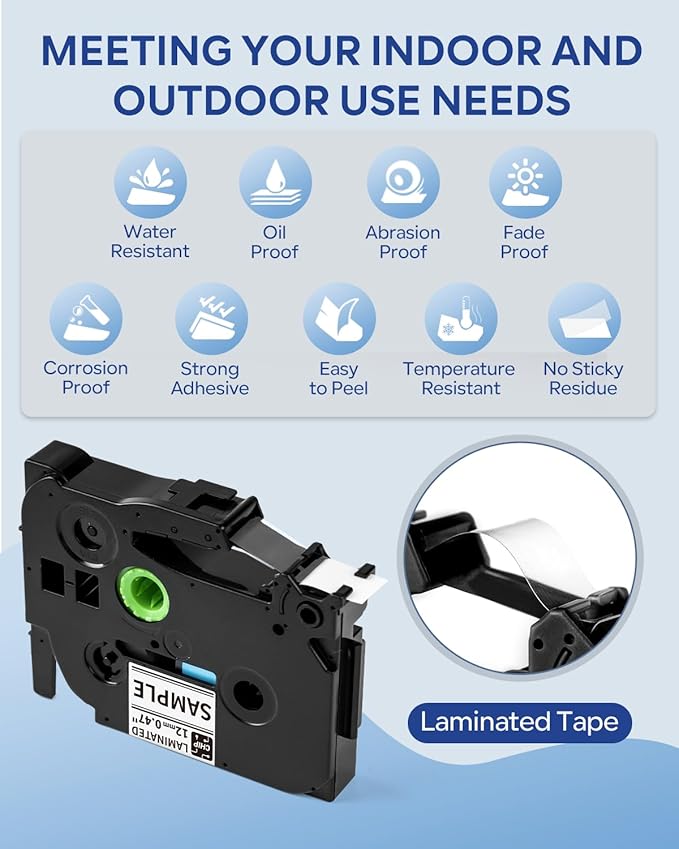 Vixic Label Maker Machine with-Tape, D210S Label Maker with Keyboard, Labeler Includes USB-C Cable Stay Powered, Portable Label Machine Waterproof-Labels Different Fonts for Home Office Organization