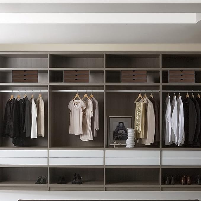 Cloth-effect Faux Leather Desk Organizer File Cabinet Executive Office Supplies Desktop Filing A4 Contract Document Stackable Storage Box with 3 Drawers (Grey)