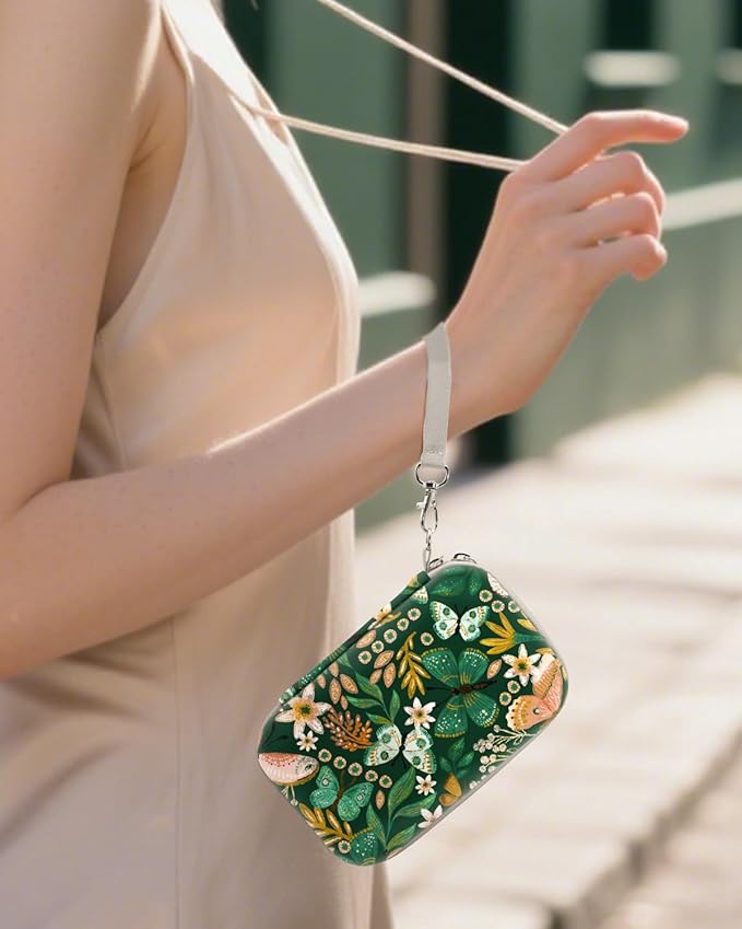 Label Maker Case, EVA Travel Case with Designed Pattern, Compatible with D30, P21, E10, D110 Label Makers (Box Only), Butterflies