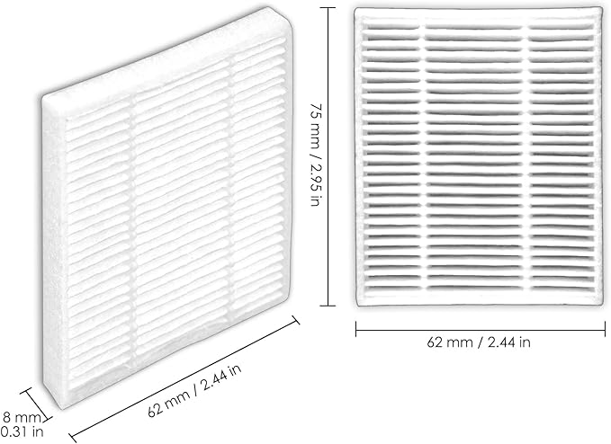 (5 Pack) Q0520 Q011 Q0120 HEPA Filters for iRobot Roomba Vacuum 2 Essential and Combo Essential Robot Vacuum and Mop Y0140 Y0112 Y0110 Q011 Q0120, Roomba 105 Combo, Roomba 104 Filter Accessories