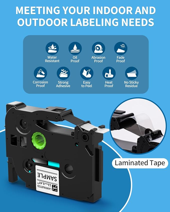 Vixic Label Maker, H1100 Label Maker Machine with-Tape, Portable Label Machine with Backlight Screen, Handheld Labeler Includes USB-C for Power, Multiple Font Icon for School Office Organization