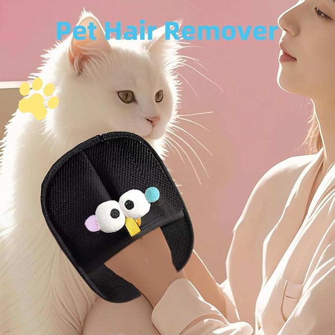 AOUDADPET Pet Hair Removal Glove for Dogs & Cats, Newly Upgraded Reusable Electrostatic Pet Hair Gloves, Pet Hair Remover Tool for Clothing, Couch, Carpet, Car Seat