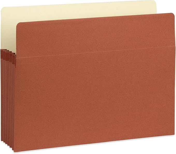 Blue Summit 10 Expanding File Pockets, Accordion File Folders Letter Size, 5.25” Expandable Pockets, Assorted Colors