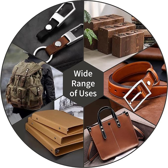 Alloypro 120 Sets Chicago Screws with Hole Puncher and Screwdriver Assorted Kit 6 Color Leather Rivets Screw Flat Fillister Book Binding Posts Nail Rivet Chicago Bolts for DIY Leather Craft (5×5mm)