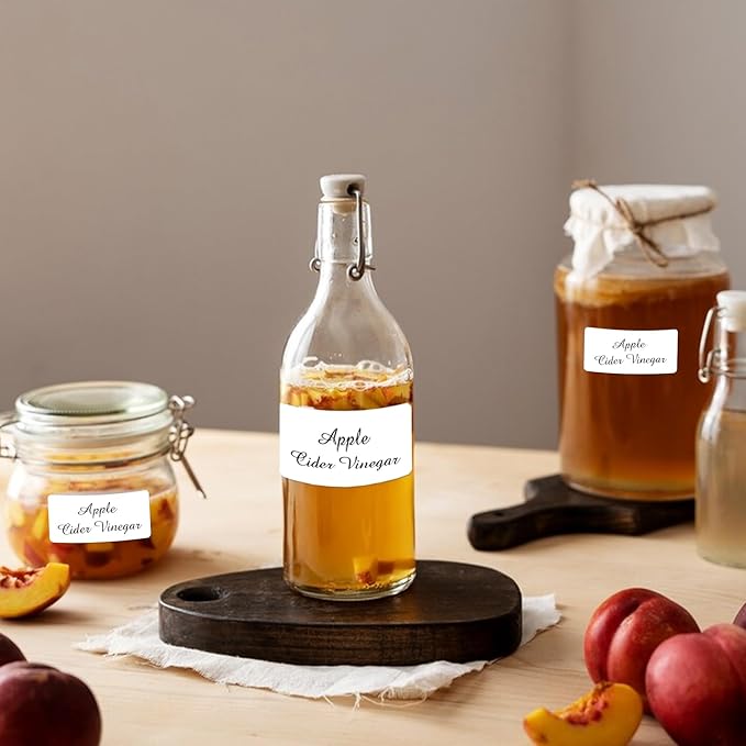 2"x1" Thermal Sticker Labels, White Self-Adhesive Barcode Label Paper for Direct Thermal Printer, Waterproof Multi-Purpose Rectangle Address Shipping Mailing Stickers, 300 Sheets/Roll