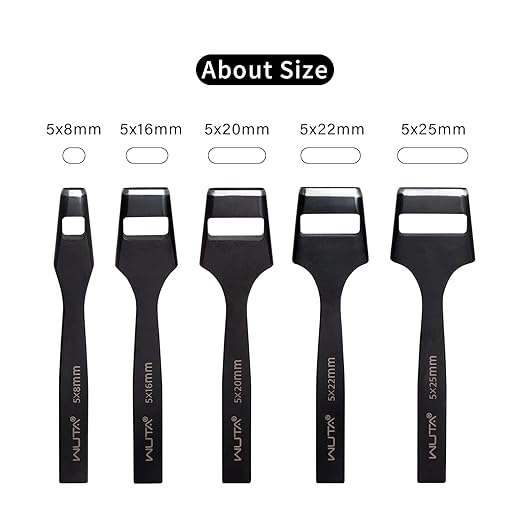 WUTA Leather Oval Hole Puncher for Watch Band Leather Crafting