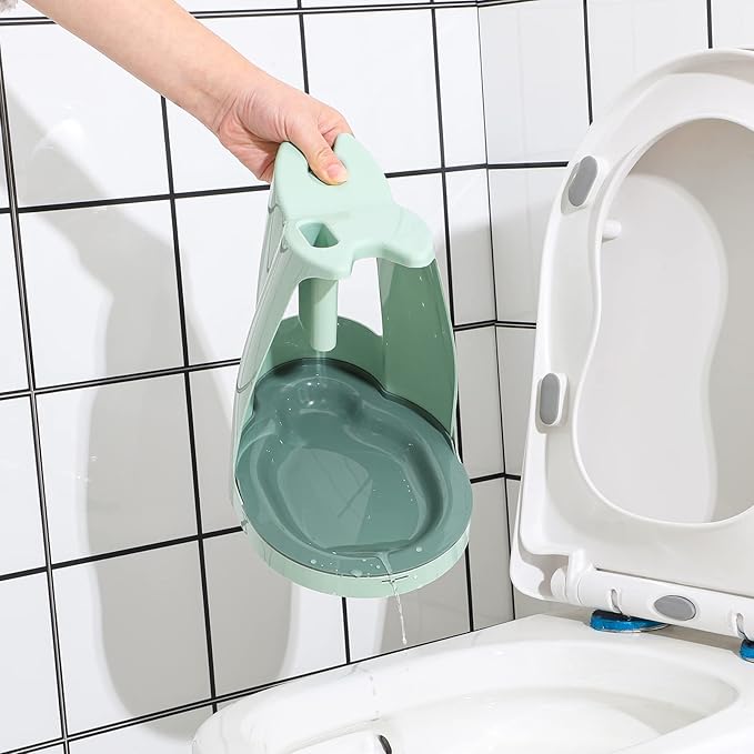 Cq acrylic Toilet Brush and Plunger Set,Toilet Plunger and Brush Combo Bathroom Deeply Cleaning Tools,Bathroom Toilet Bowl Brush with Holder(Green 1 Set)