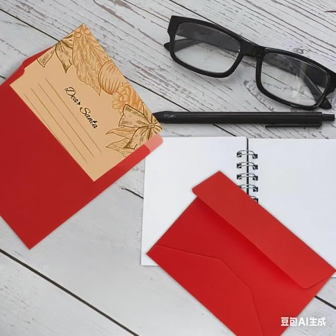 A7 Red Envelopes, 50 Packs 5x7 Self Seal for Invitations, Greeting Cards, Mailings, Printable Invite, Wedding, Party, Photos, Postcards, Standard Letter Size 5" x 7"