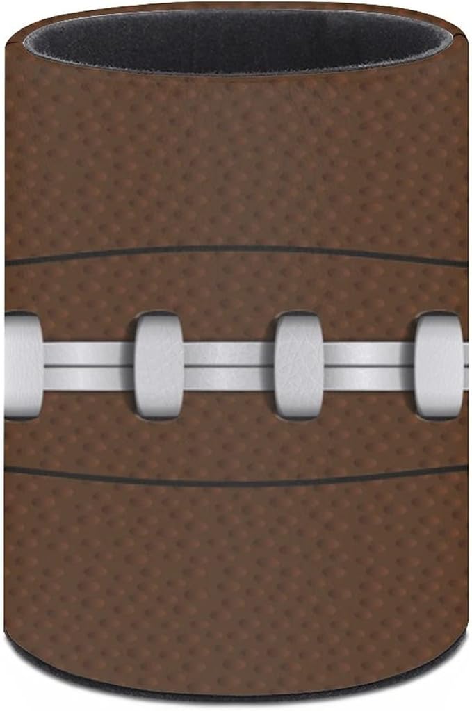 American Football Pen Holder Pencil Organizer Cute Pencil Cup Desk Decor Makeup Brush Holder PU Multifunctional Office Suppliesfor Home Classroom School