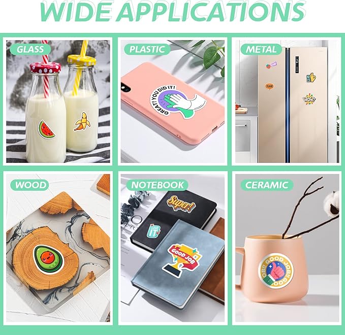 HTVRONT Printable Vinyl Sticker Paper - 8.5"x11" Matte Printable Vinyl for Inkjet Printer - 25Pcs Dries Quickly and Holds Ink Beautifully