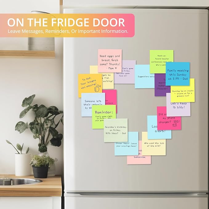 Pop Up Sticky Notes, 36 Pads, 3x3 inches, Soft Pastel Self-Stick Note Pads, Perfect for Office, Study, and Daily Life Organization - Soft Pastel