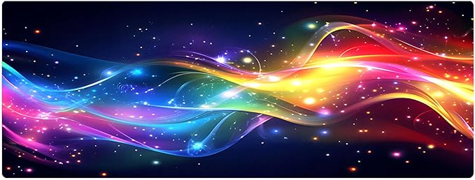 Large Gaming Mouse Pad (31.5"x11.8") - XXL PU Leather Waterproof Desk Mat with Non-Slip Rubber Base for Keyboard, PC & Office