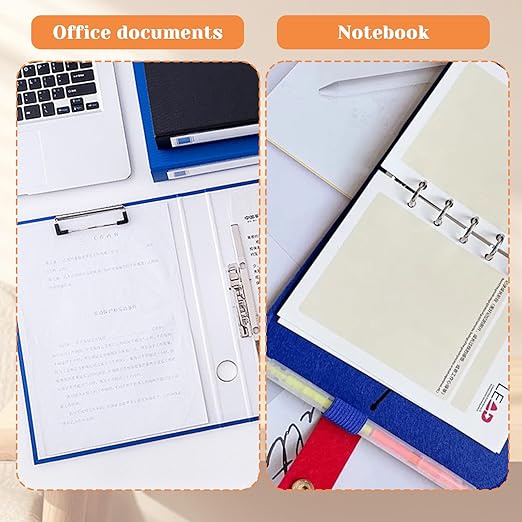 2 Hole Punch 1/4" with Ruler Paper, Blue Two Hole Punch, 2 Holes Puncher for File Folder, Metal Manual Low Force Looseleaf Double Punch Capacity 10 Sheet for A4/A5/B5 for Office and Home