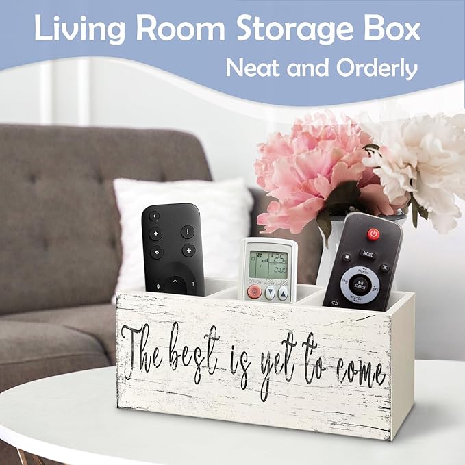 SNNDER the Best is Yet to Come Inspirational Pen Holder, Motivational Desk Decor, Positive Gifts Acrylic Pen Pencil Holder Organizer for Home Office Desk Accessories