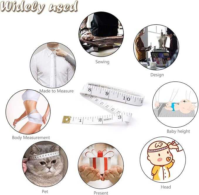 BIHRTC Sewing Scissors Stork Scissors for Fabric Scissors Heavy Duty Stainless Steel 9 Inch Professional Tailor Shears Set for Tailoring Sewing Dressmaking Quilting Sharp Scissor Pack of Tape Measure