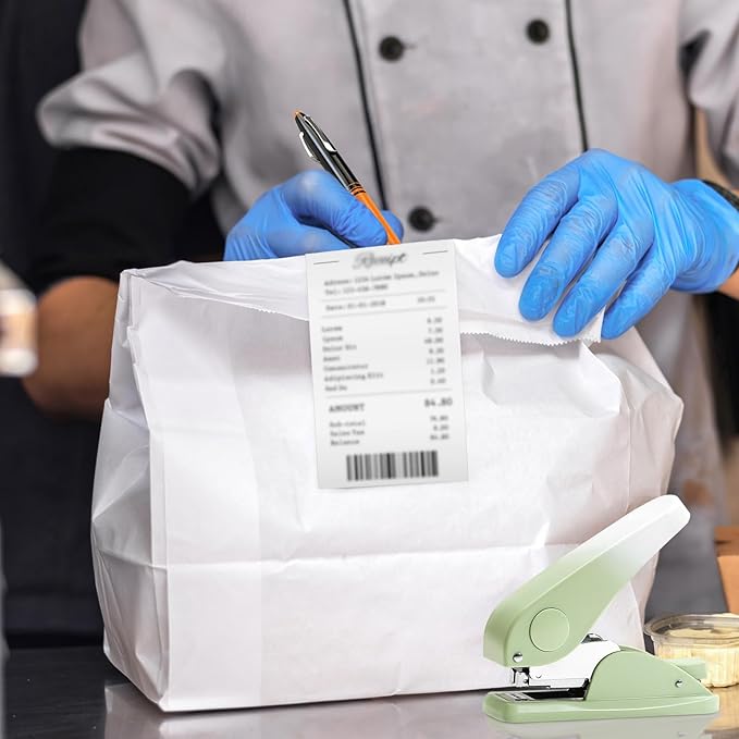 Effort-Saving Lever Teacher Stapler with 1000 Staples, 24/6 and 26/6 Stapler for desks, Offices, and classrooms (Green)