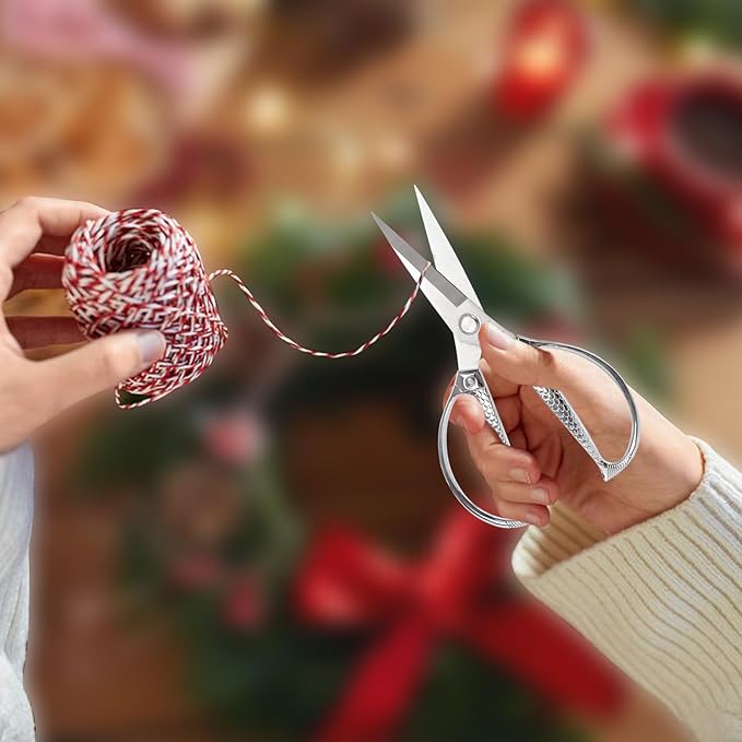 Silver Kitchen Scissors -Heavy Duty & All Purpose, Stainless Steel, Ideal for office & Home Use, Industrial Grade