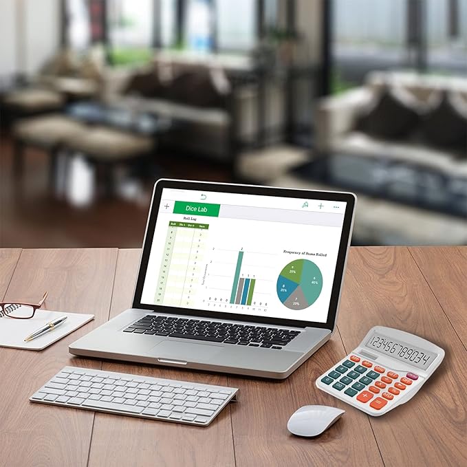 Helect Calculator, Standard Function Calculator (White)