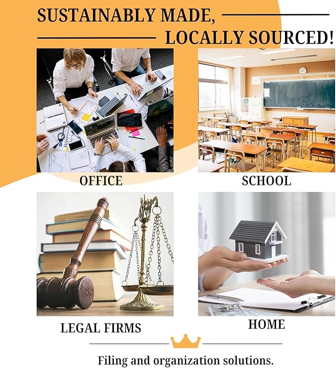 The File King Three Divider Pressboard Classification Light Blue File Folder - Letter Size | Box of 10 | 2/5 ROC Top Tab | 3” Expansion | Eight 2-Inch Fastener Prongs | Made in USA