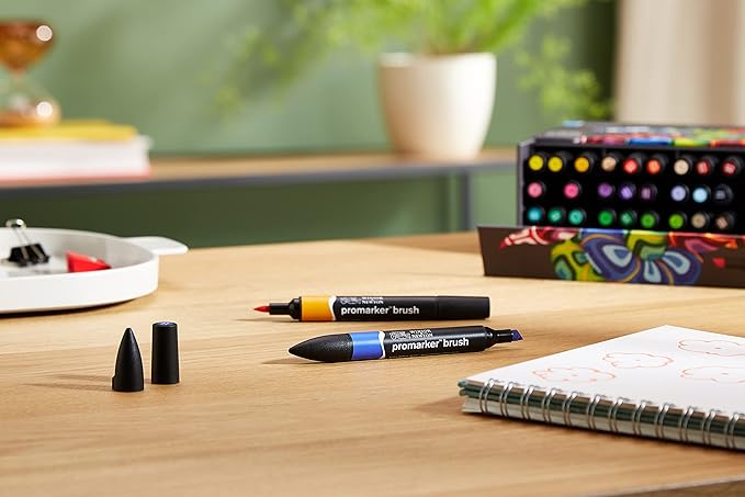 Winsor & Newton ProMarker Brush Set, 48 Count, Essential Collection