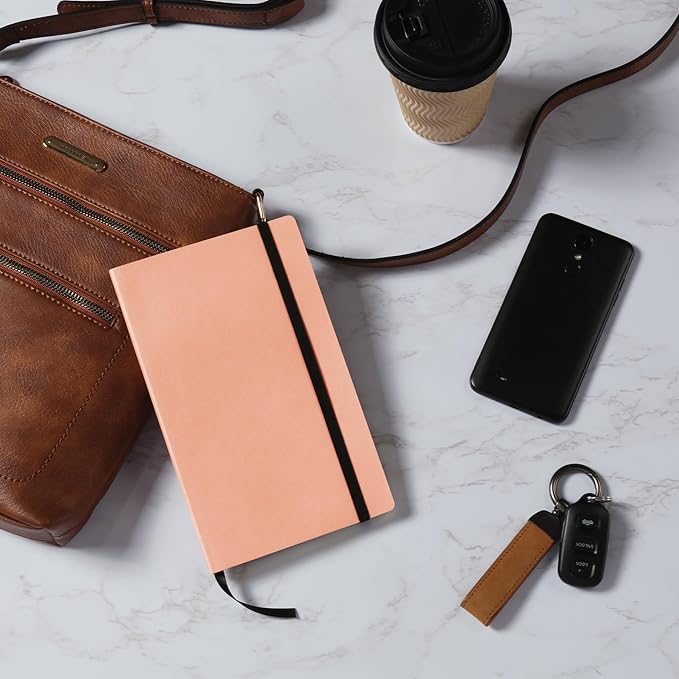 Oxford Journal, Lined Writing Notebook, Writer's Journal, Classic Notebook for School or Office, 192 Pages, 5" x 8.25", Softcover, Salmon (75505)