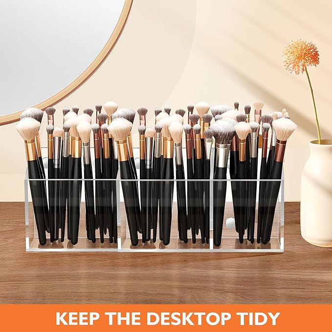 Magnetic Pen Holder Classroom Organization Acrylic Marker Holder for Whiteboard Refrigerator Locker Accessories Pencil Dry Erase Marker Basket (3 Compartments * 1)