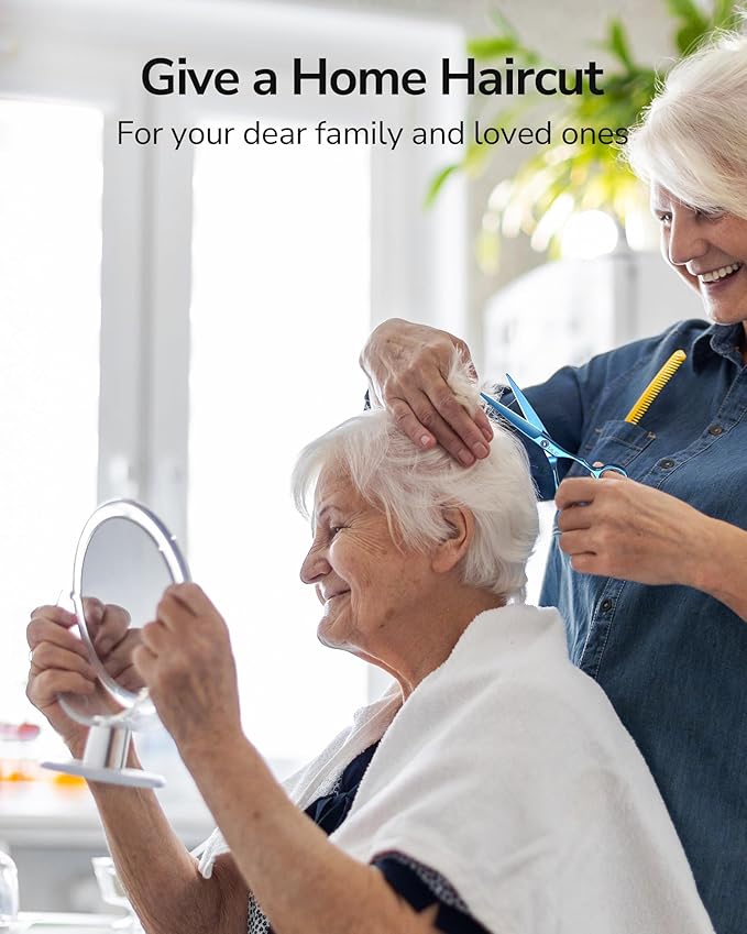 ULG Hair Cutting Scissors, Professional Hair Scissors 6.5 inch Right-Hand Razor Edge Barber Shears Salon Hair Cutting Shears Made of Japanese Stainless Steel, Hand Sharpened Navy