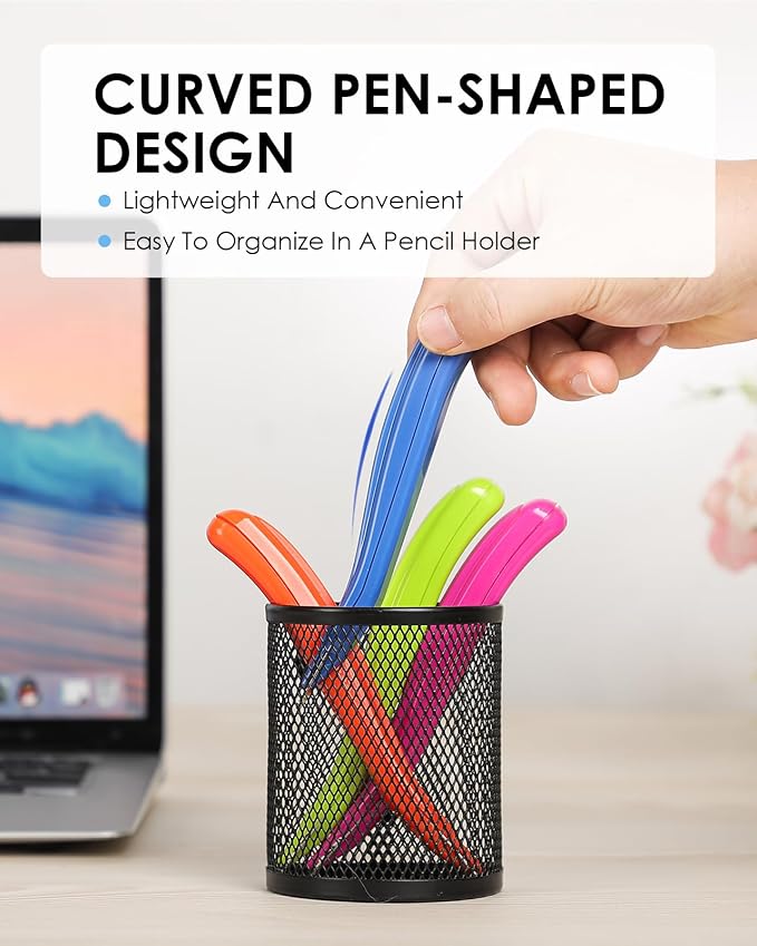 KTRIO Magnetic Staple Remover Tool 4 Pack, Professional Stapler Removers Flat Staple Puller Stick for Classroom, Office, Home, 4 Colors