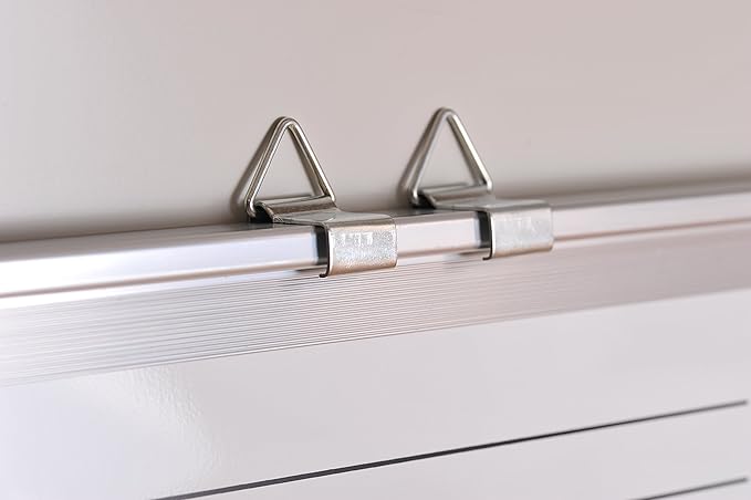 White Board Cork Board Combo - 18x24 in Dry Erase Board with Cork and 1 Magnetic Eraser, 4 Dry Wipe Markers, 4 Magnets and 10 Pins - Wall Hanging Whiteboard with Corkboard for Home and Office