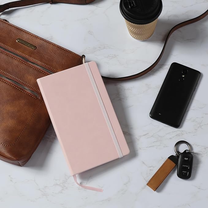 Oxford Journal, Lined Writing Notebook, Writer's Journal, Classic Notebook for School or Office, 240 Pages, 5" x 8.25", Hardcover, Blush (75501)