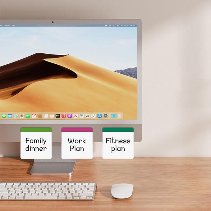 Square Sticky Note Pads Magnets 3X3,Dry Erase Magnets,Write on Small Magnetic Boards,Writing Message Pads on Fridge 18 Pieces