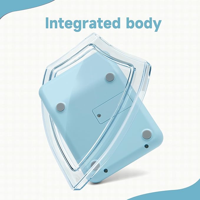 Pocket Calculator, Kids 8 Digit Small Desktop, LCD Display, Cute & Aesthetic Calculator (Gradient Blue, S 1 Pcs)