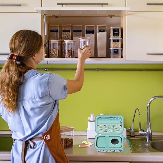 Labels Printer Case Compatible with COLORWING D30 Bluetooth Wireless Portable Labeling Printer Also for Phomemo D30 D35 for Memoking Mini Thermal Printing Sticker Storage Holder