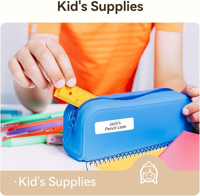 NIIMBOT D11 D110 Label Maker Tape Adhesive White Label Paper Compatible for NIIMBOT D11 D110 Label Printer (Bubble)