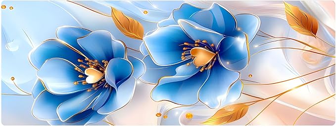 Large Gaming Mouse Pad (31.5"x11.8") - XXL PU Leather Waterproof Desk Mat with Non-Slip Rubber Base for Keyboard, PC & Office