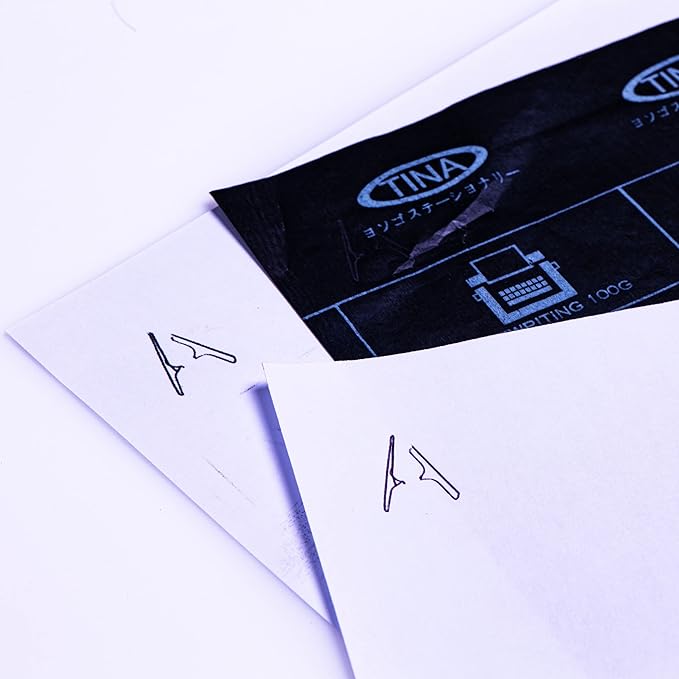 TINA Single Side Black Carbon Copy Paper For Typing And Writing Box of 100 Sheets F4 Size (8.25" X 13")
