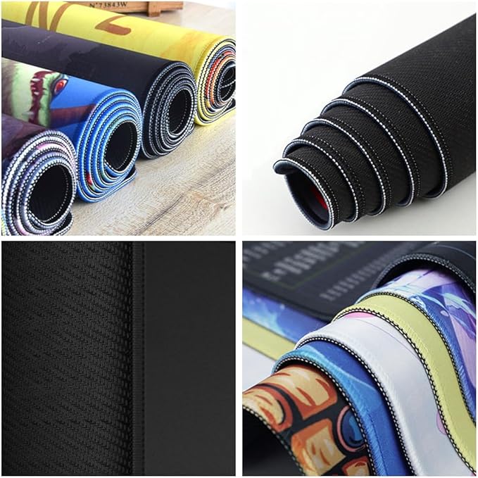 Cute Desk Mat Kawaii Frog Mouse Pad Green Desk Anime Mat Large Gaming Mouse Pad Desk Computer Keyboard Pad Desk Home Office Accessories Girl Stitched Eges (31.5x15.7 in) WER236