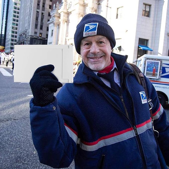 25 Pack Rigid Mailers 6.25 x 8.25 inches, Self Seal Photo Document Mailers Premium Cardboard Keep Flat Envelopes for Photos, Pictures, Papers, Files, CD