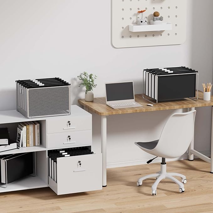 Plastic Extra Capacity Legal Size Hanging File Folders,12 Pack Reinforced Legal Hanging Folders,Heavy Duty 2 Inch Expansion,Adjustable Tabs,Filing Cabinet Folders for Bulky Files (Black)