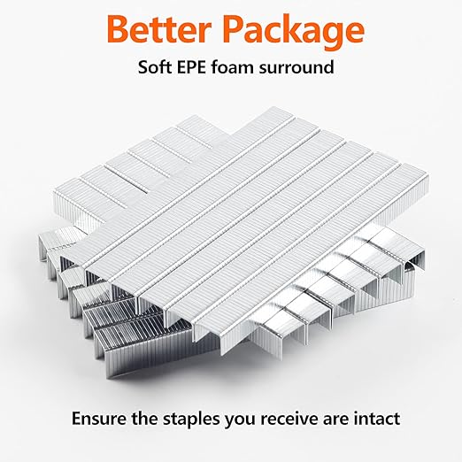 Heavy Duty T50 Staples 1300-Count 3 Sizes Includes: 5/16"-500, 3/8"-500, 1/2"-300, Galvanized Assorted Size Project Pack