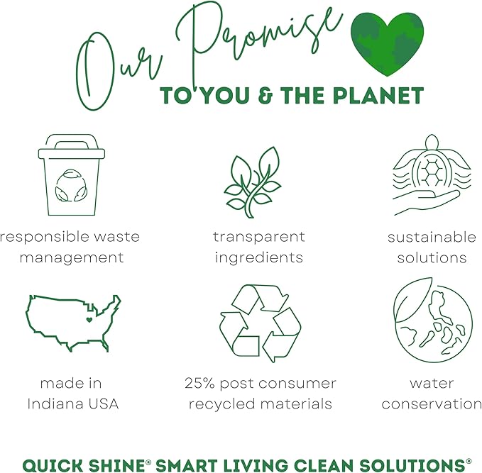 Quick Shine Multi Surface Floor Cleaner & Floor Polish w/Clean Shine Technology 2-27oz Bottles | Use on Hardwood, Laminate, Luxury Vinyl Plank, Tile & Stone | Safer Choice Formulas