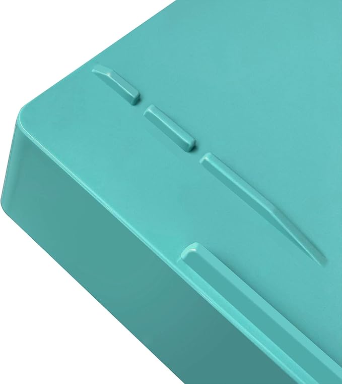 Acrimet Stackable Letter Tray Front Load, Letter Size, Plastic, Solid Green Color, 1 Unit